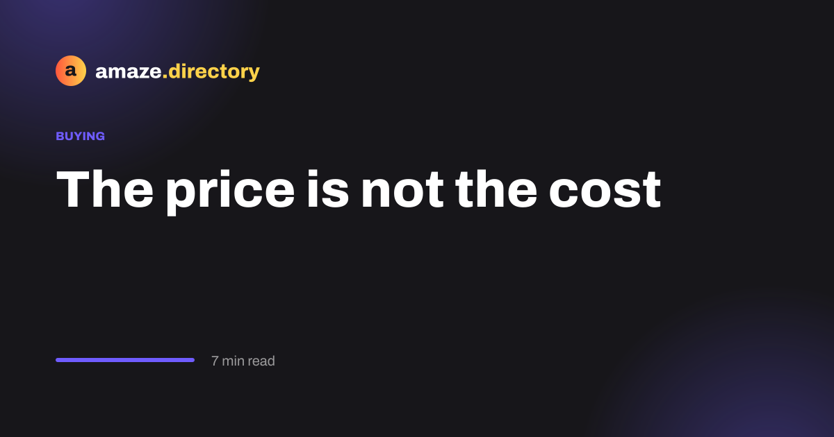 An essay on the hidden costs of adopting an AI tool